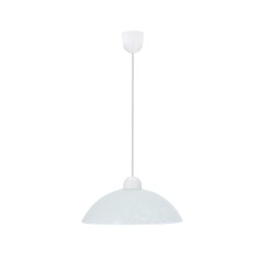 MACARI LAMPA WISZĄCA 1X60W E27 KLOSZ BIAŁY Z WZOREM 31-16850