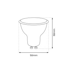 Żarówka LED 6,5W GU10 4000K EKZA8003