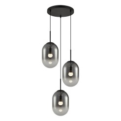 Lampa wisząca ALIAS BLACK 3xE14 koło ML0320