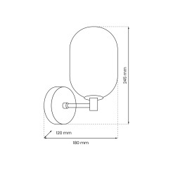 Kinkiet ALIAS BLACK 1xE14 ML0324