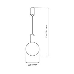 Lampa wisząca TORONTO 1xGU10 ML0325