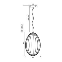 Lampa wisząca BRAGA WHITE 1xE27 ML0350