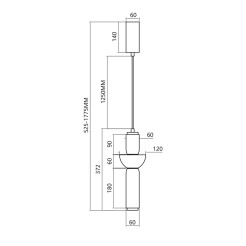 Lampa wisząca CAMPO 19W LED ML0356