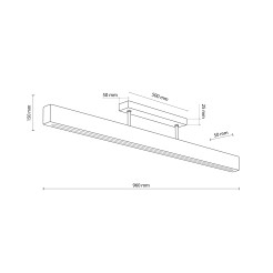 TEO LED SOSNA LAMPA SUFITOWA 6619