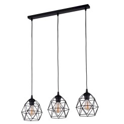 GALAXY BLACK LAMPA WISZĄCA 3  LISTWA 3191