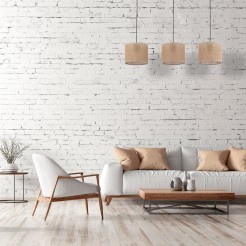 JUTA LAMPA WISZĄCA 3 LISTWA 4597