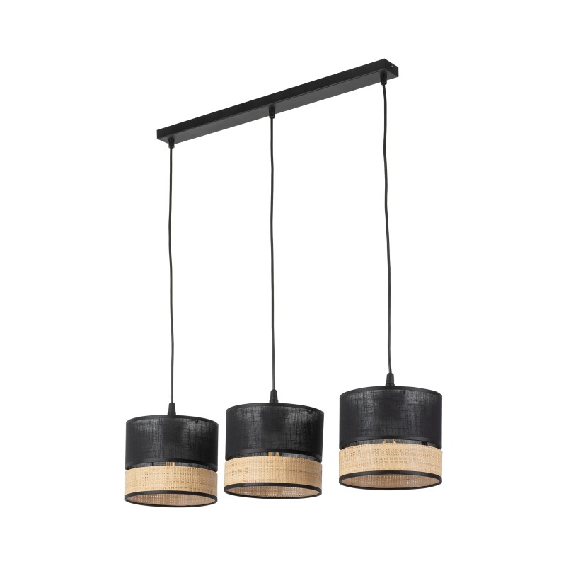 PAGLIA NEW BLACK LAMPA WISZĄCA 3 LISTWA 4769