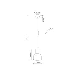 CAIRO LAMPA WISZĄCA 1 PŁ 4894