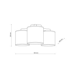DEVA NATURE LAMPA SUFITOWA 3 6865