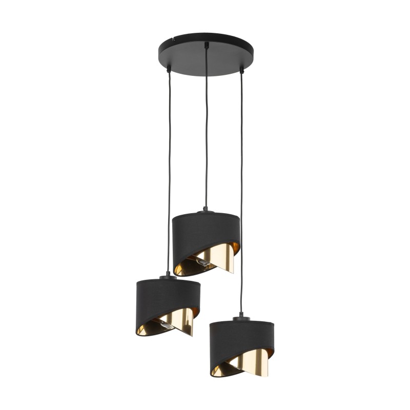 GRANT BLACK LAMPA WISZĄCA 3 4876