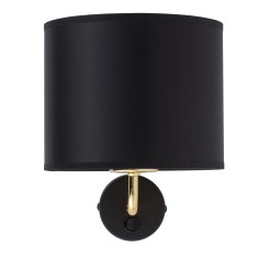VEGA BLACK/GOLD KINKIET 1 4663