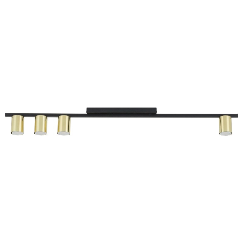 LOGAN BLACK/GOLD LAMPA SUFITOWA 4 PŁ 5673