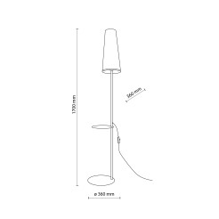 ZING LAMPA PODŁOGOWA 1 PŁ 5959