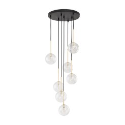 NILOS BLACK / GOLD LAMPA WISZĄCA 7 5362