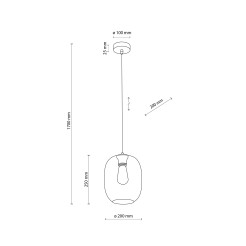 ELIO GRAPHITE LAMPA WISZACA 1 5971