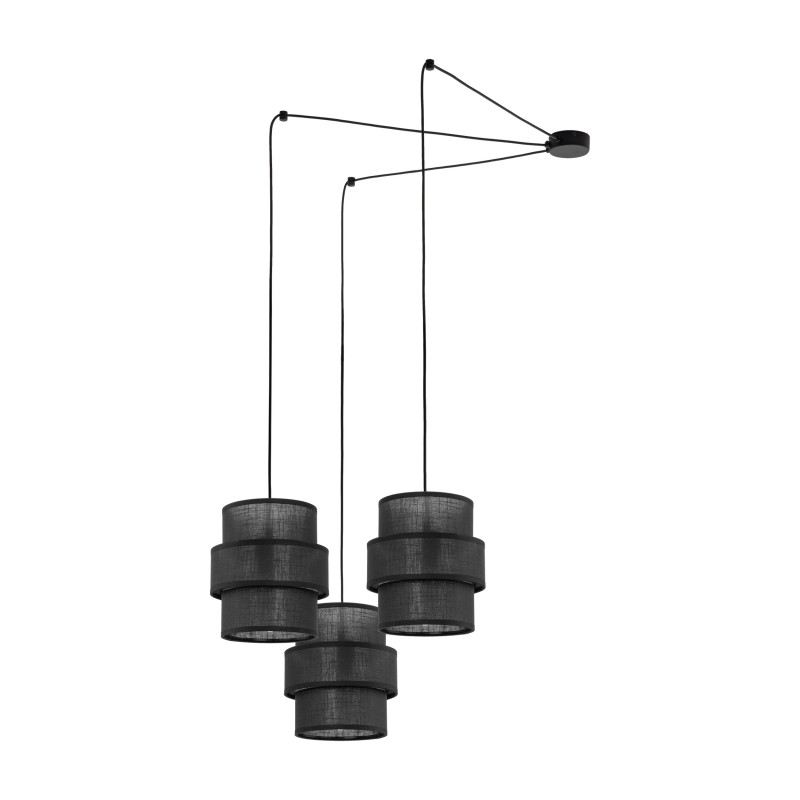 CALISTO BLACK LAMPA WISZĄCA 3  5976