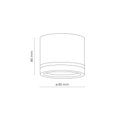 JET WHITE GX53 + ŻARÓWKA LED GX53 7W 4100 K 4334