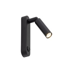 ENZO LONG BLACK KINKIET 1 6621