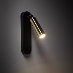 ENZO LONG BLACK GOLD KINKIET 1 6623