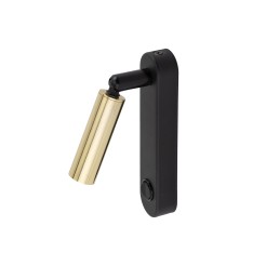 ENZO LONG BLACK GOLD KINKIET 1 6623