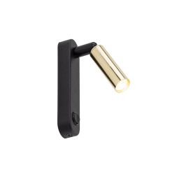 ENZO LONG BLACK GOLD KINKIET 1 6623