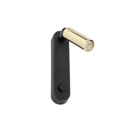 ENZO LONG BLACK GOLD KINKIET 1 6623