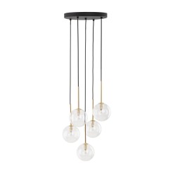 NILOS BLACK / GOLD LAMPA WISZĄCA 5 5943