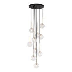 NILOS BLACK / GOLD LAMPA WISZĄCA 10 PŁ 5944