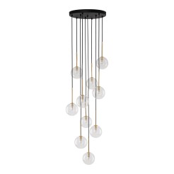 NILOS BLACK / GOLD LAMPA WISZĄCA 10 PŁ 5944