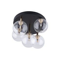 NILOS BLACK / GOLD LAMPA SUFITOWA 5PŁ 758