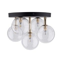 NILOS BLACK / GOLD LAMPA SUFITOWA 5PŁ 758