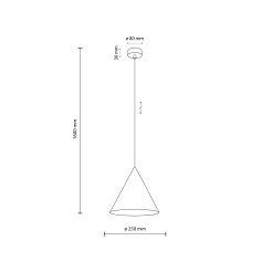 CONO BEIGE LAMPA WISZĄCA 1 6631