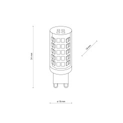ŻARÓWKA G9 LED 3000 K 4W 3131