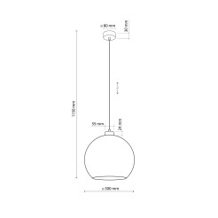 CUBUS TOPAZ LAMPA WISZĄCA 1 PŁ 4970