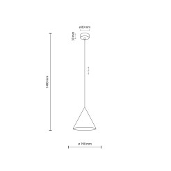 CONO WHITE LAMPA WISZĄCA 1 S 10007