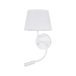 MAJA WHITE KINKIET 2 E27 + G9 10080