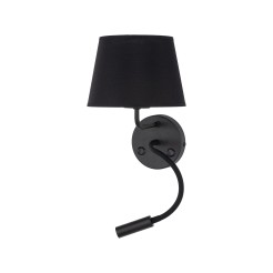 MAJA BLACK KINKIET 2 E27 + G9 10081