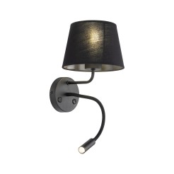 MAJA BLACK KINKIET 2 E27 + G9 10081