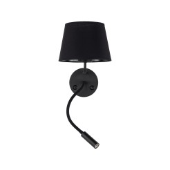 MAJA BLACK KINKIET 2 E27 + G9 10081