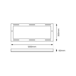 Ramka Aluminiowa 120x30 Backlit EKP0245