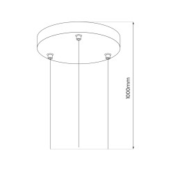 Zawiesie Plafon MAQ 18W / 24W / 50W ML0443