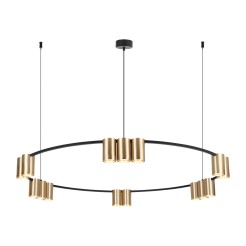 Lampa wisząca (koło) GENESIS BLACK GOLD 15xGU10 ML0378