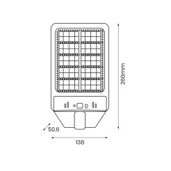 Latarnia Solarna Kers 50W 500lm 6500K EKO0545