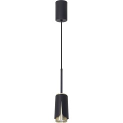 FLOWER BLACK GOLD LAMPA WISZĄCA 1xGU10 ML0267