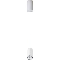 FLOWER WHITE CHROME LAMPA WISZĄCA 1xGU10 ML0275