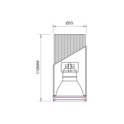 NEO BLACK GOLD DOWNLIGHT 1xGU10 ML0278