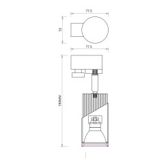 NEO WHITE CHROME TRACK 1xGU10 ML0286