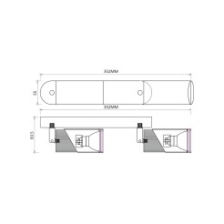 NEO WHITE CHROME SPOT 2xGU10 ML0288