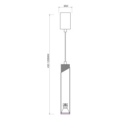 NEO BLACK GOLD LAMPA WISZĄCA 1xGU10 ML0284