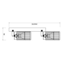 VERTICAL WHITE SPOT 2xGU10 ML0305